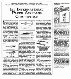 copywriting conference Copy Cabana Howard Gossage and The 1st International Paper Airplane Competition ad for Scientific American. 